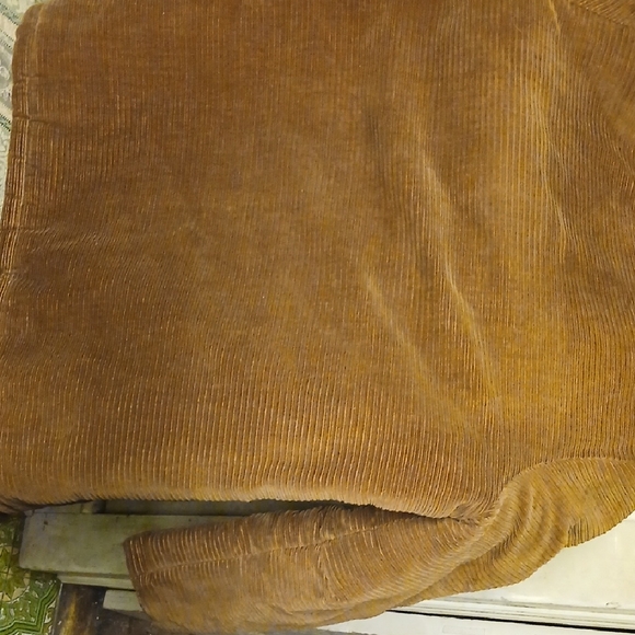 Corduroy Shirt Jacket with Quilted Lining - Tan - Picture 8 of 10